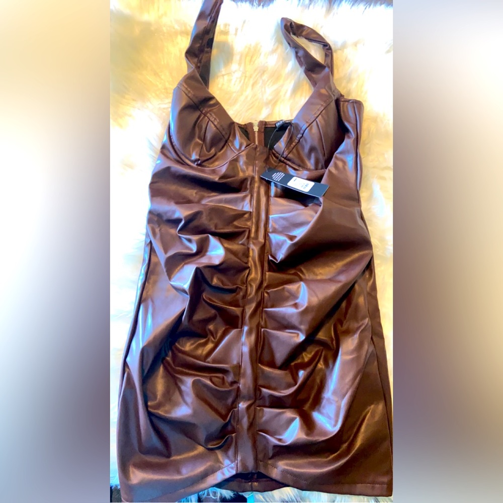 Brown Mini dress